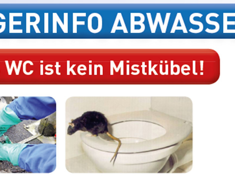 Das WC ist kein Mistkübel